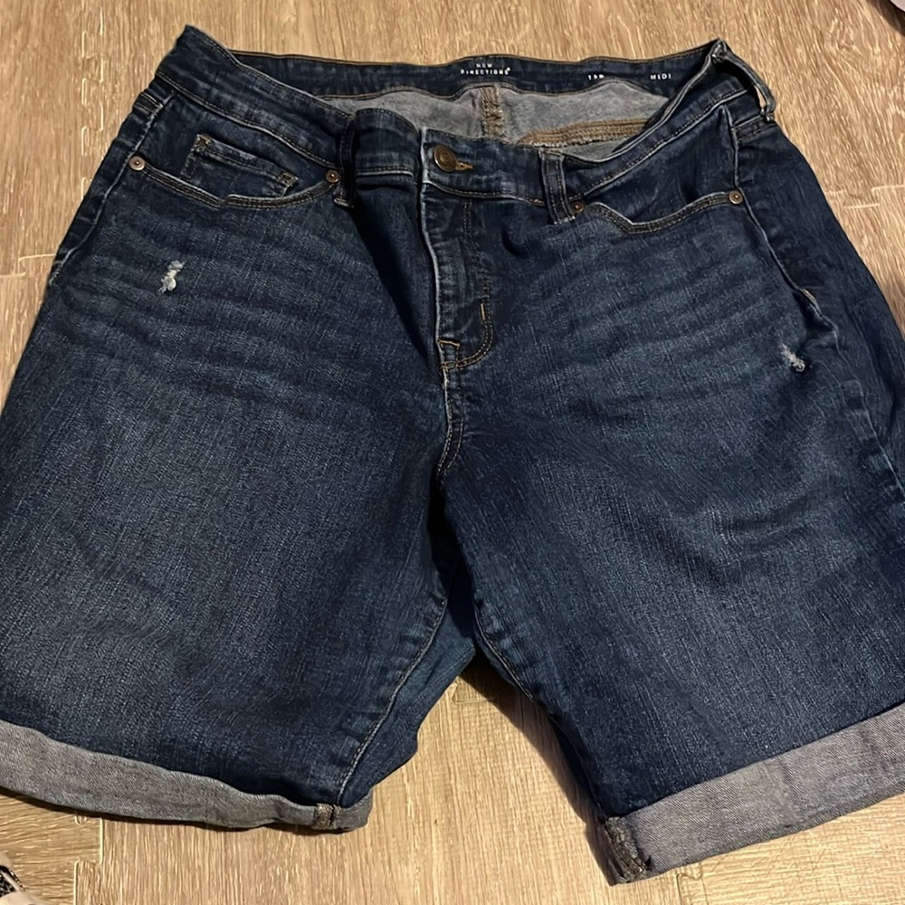 Distressed Jean Shorts